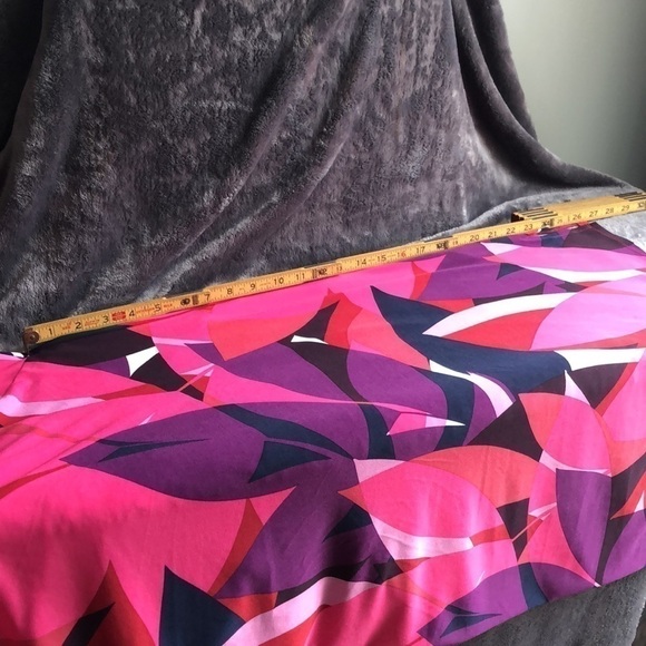 𝅺CHICO’S‎ multicolor abstract design Three-quarter sleeve dress - Picture 14 of 15